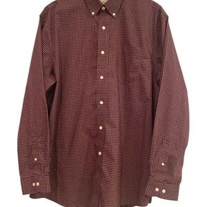 L.L. Bean Plaid Button Down Shirt Wrinkle Resistant. Size XL. 100% Cotton